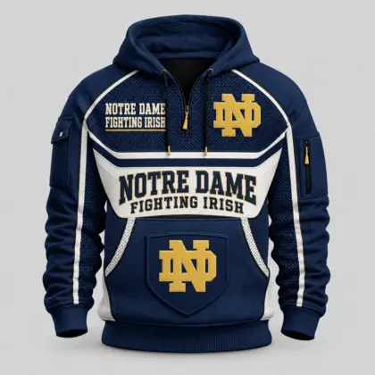 Notre Dame Fighting Irish | Premium NCAA Team Spirit Hoodie Half Zipper TD