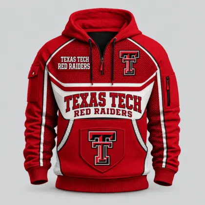 Texas Tech Red Raiders | Premium NCAA Team Spirit Hoodie Half Zipper TD