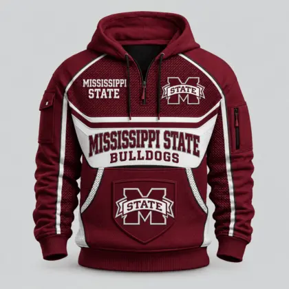Mississippi State Bulldogs | Premium NCAA Team Spirit Hoodie Half Zipper TD
