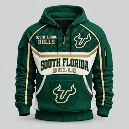 South Florida Bulls | Premium NCAA Team Spirit Hoodie Half Zipper TD