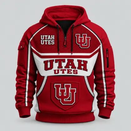 Utah Utes | Premium NCAA Team Spirit Hoodie Half Zipper TD