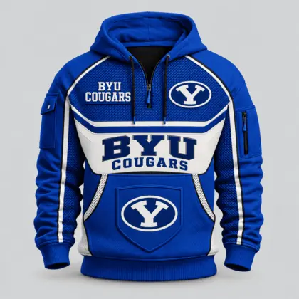 BYU Cougars | Premium NCAA Team Spirit Hoodie Half Zipper TD
