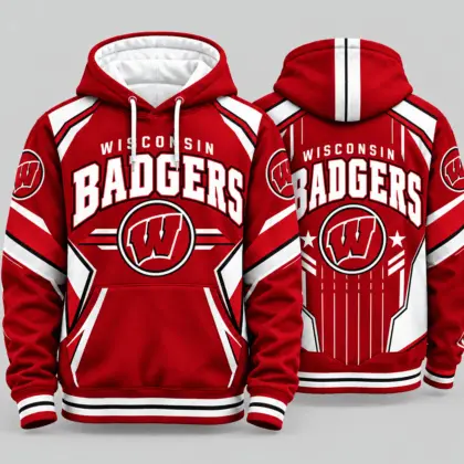 Wisconsin Badgers | Premium NCAA Classic Team Pride Hoodie TD