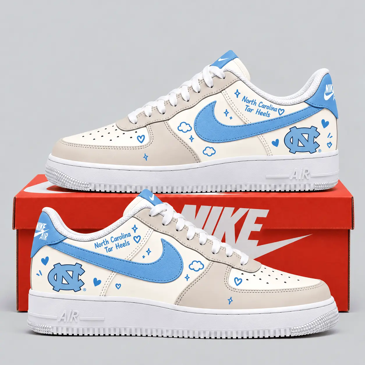 North Carolina Tar Heels | Premium NCAA Sweetheart Team Af1 TD