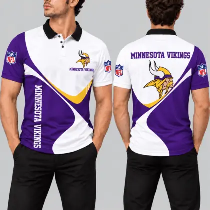 Minnesota Vikings | NFL Curve Panel Polo Shirt