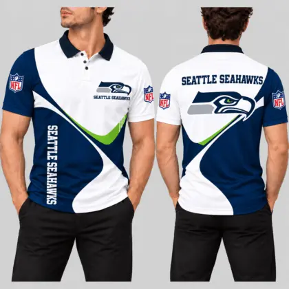 Seattle Seahawks | NFL Curve Panel Polo Shirt