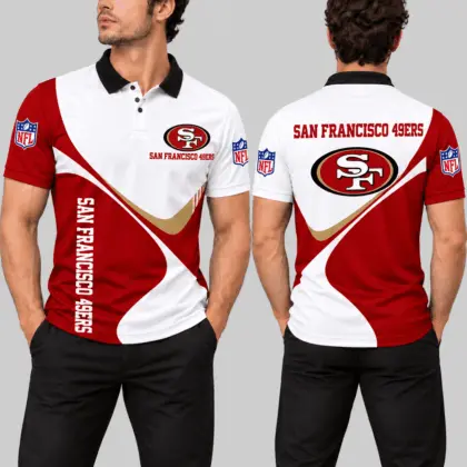 San Francisco 49ers | NFL Curve Panel Polo Shirt
