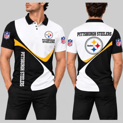 Pittsburgh Steelers | NFL Curve Panel Polo Shirt