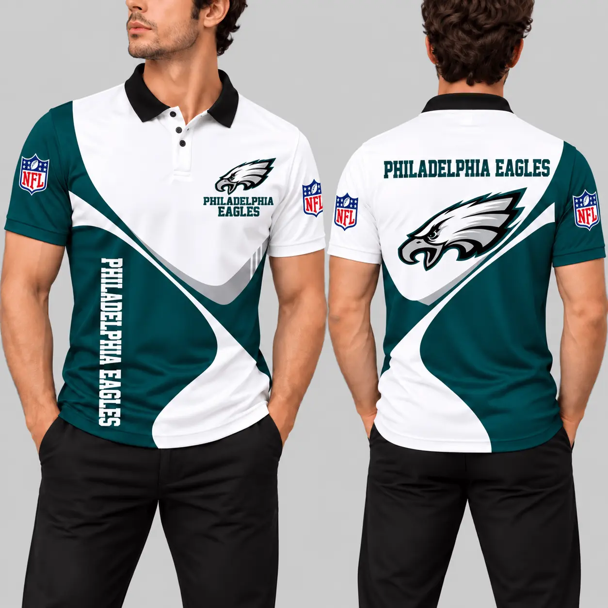 Philadelphia Eagles | NFL Curve Panel Polo Shirt