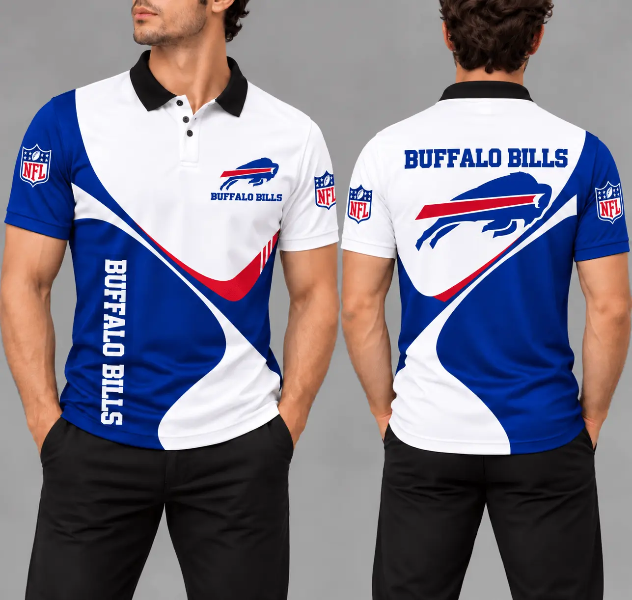 Buffalo Bills | NFL Curve Panel Polo Shirt