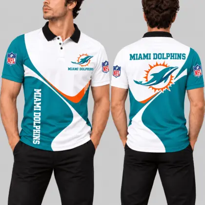 Miami Dolphins | NFL Curve Panel Polo Shirt