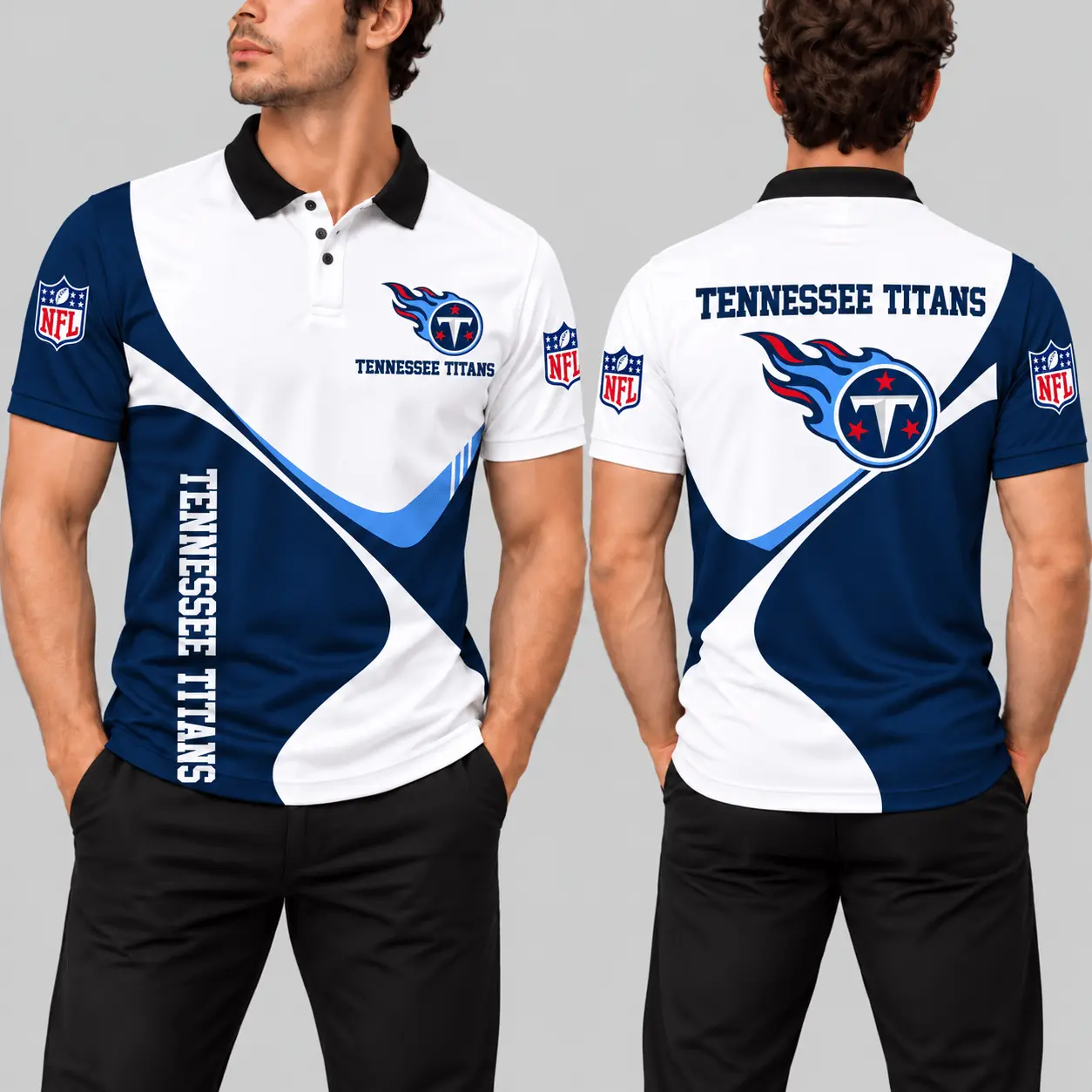 Tennessee Titans | NFL Curve Panel Polo Shirt