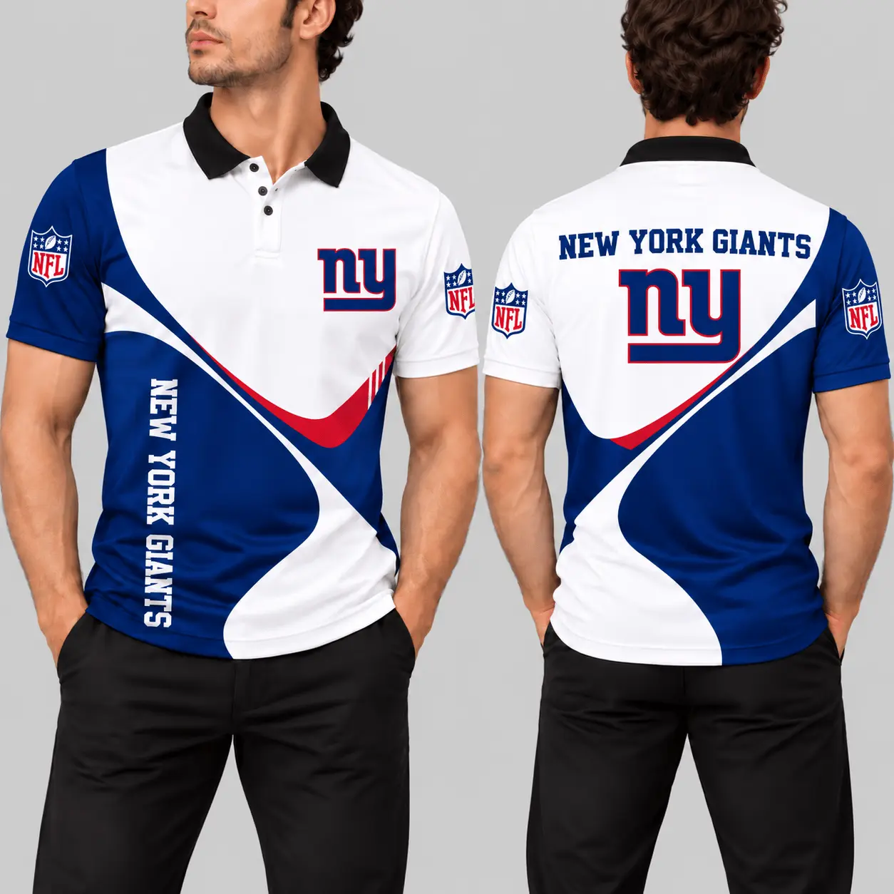 New York Giants | NFL Curve Panel Polo Shirt
