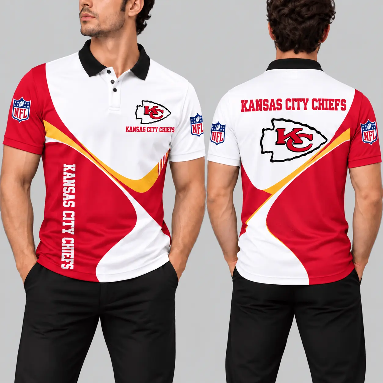 Kansas City Chiefs | NFL Curve Panel Polo Shirt