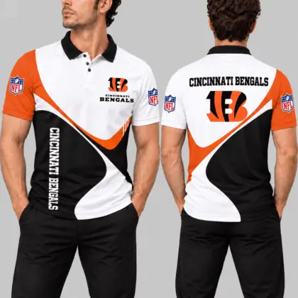 Cincinnati Bengals | NFL Curve Panel Polo Shirt