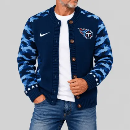 Tennessee Titans | NFL Camo Sleeve Knit Cardigan