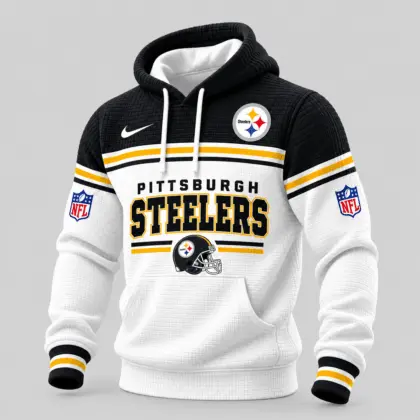 Pittsburgh Steelers | NFL Stripe Trim Waffle Hoodie
