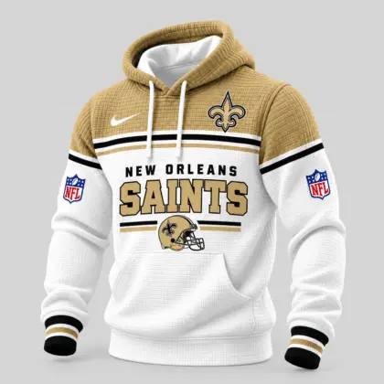 New Orleans Saints | NFL Stripe Trim Waffle Hoodie