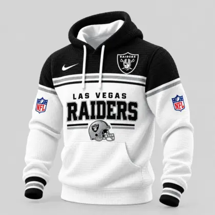 Las Vegas Raiders | NFL Stripe Trim Waffle Hoodie