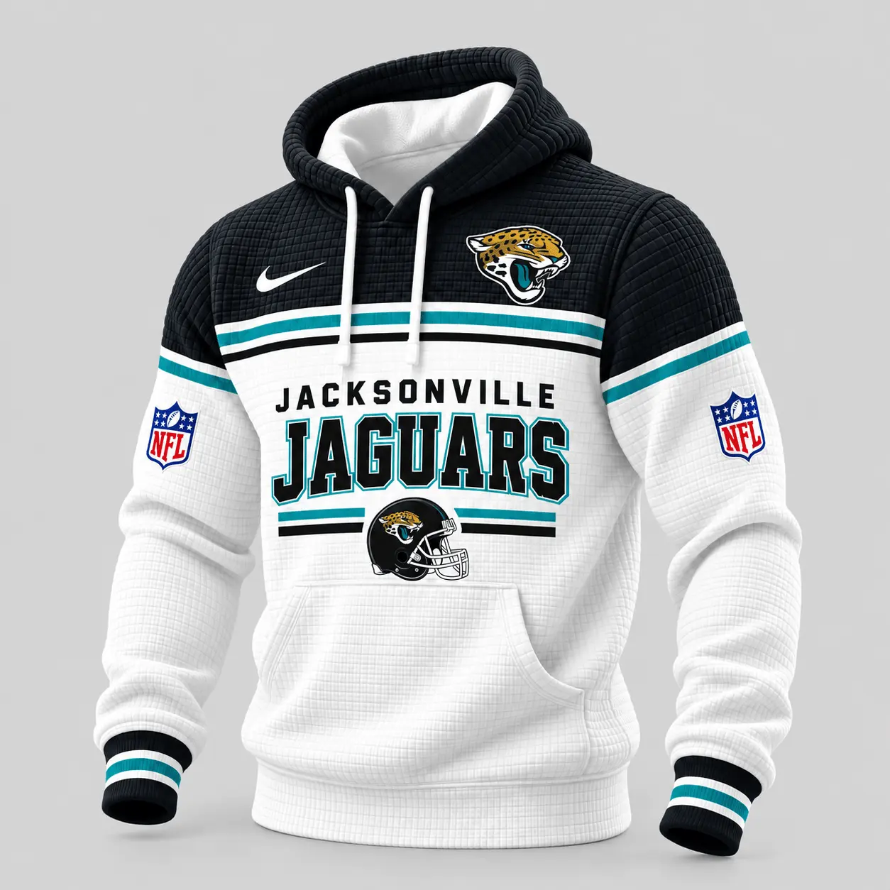 Jacksonville Jaguars | NFL Stripe Trim Waffle Hoodie