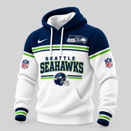 Seattle Seahawks | NFL Stripe Trim Waffle Hoodie