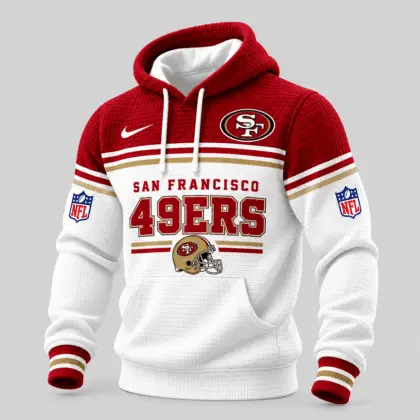 San Francisco 49ers | NFL Stripe Trim Waffle Hoodie