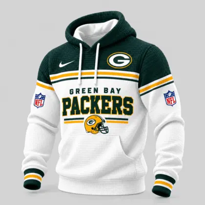 Green Bay Packers | NFL Stripe Trim Waffle Hoodie