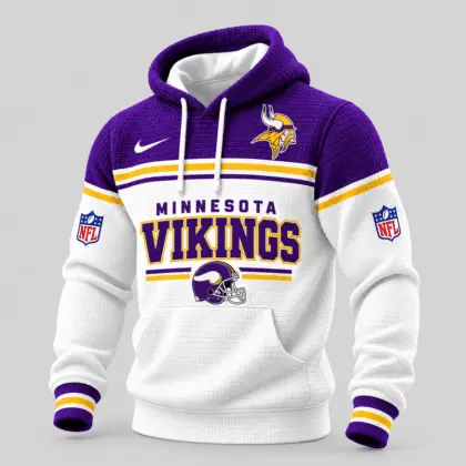 Minnesota Vikings | NFL Stripe Trim Waffle Hoodie