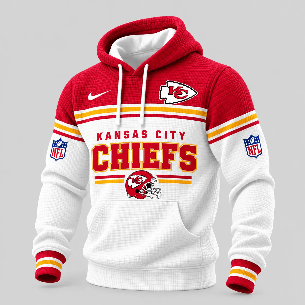 Kansas City Chiefs | NFL Stripe Trim Waffle Hoodie