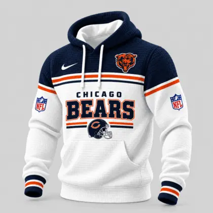 Chicago Bears | NFL Stripe Trim Waffle Hoodie