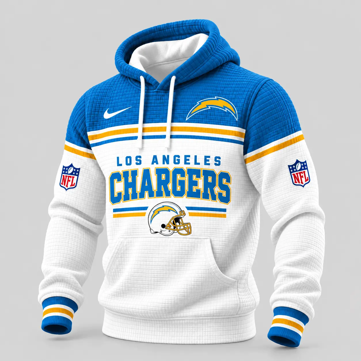 Los Angeles Chargers | NFL Stripe Trim Waffle Hoodie