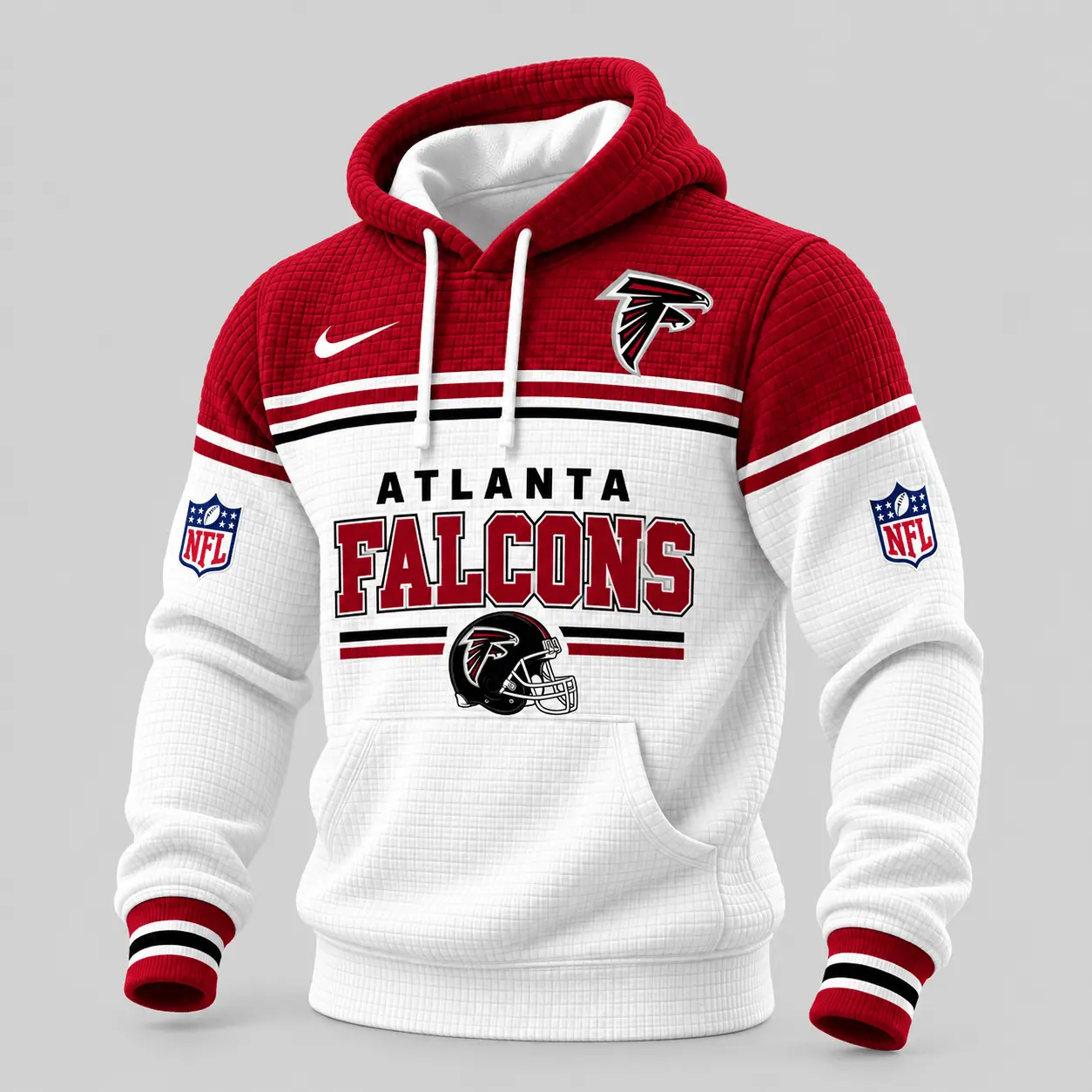 Atlanta Falcons | NFL Stripe Trim Waffle Hoodie