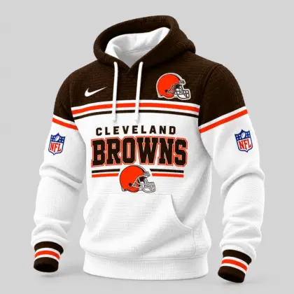 Cleveland Browns | NFL Stripe Trim Waffle Hoodie