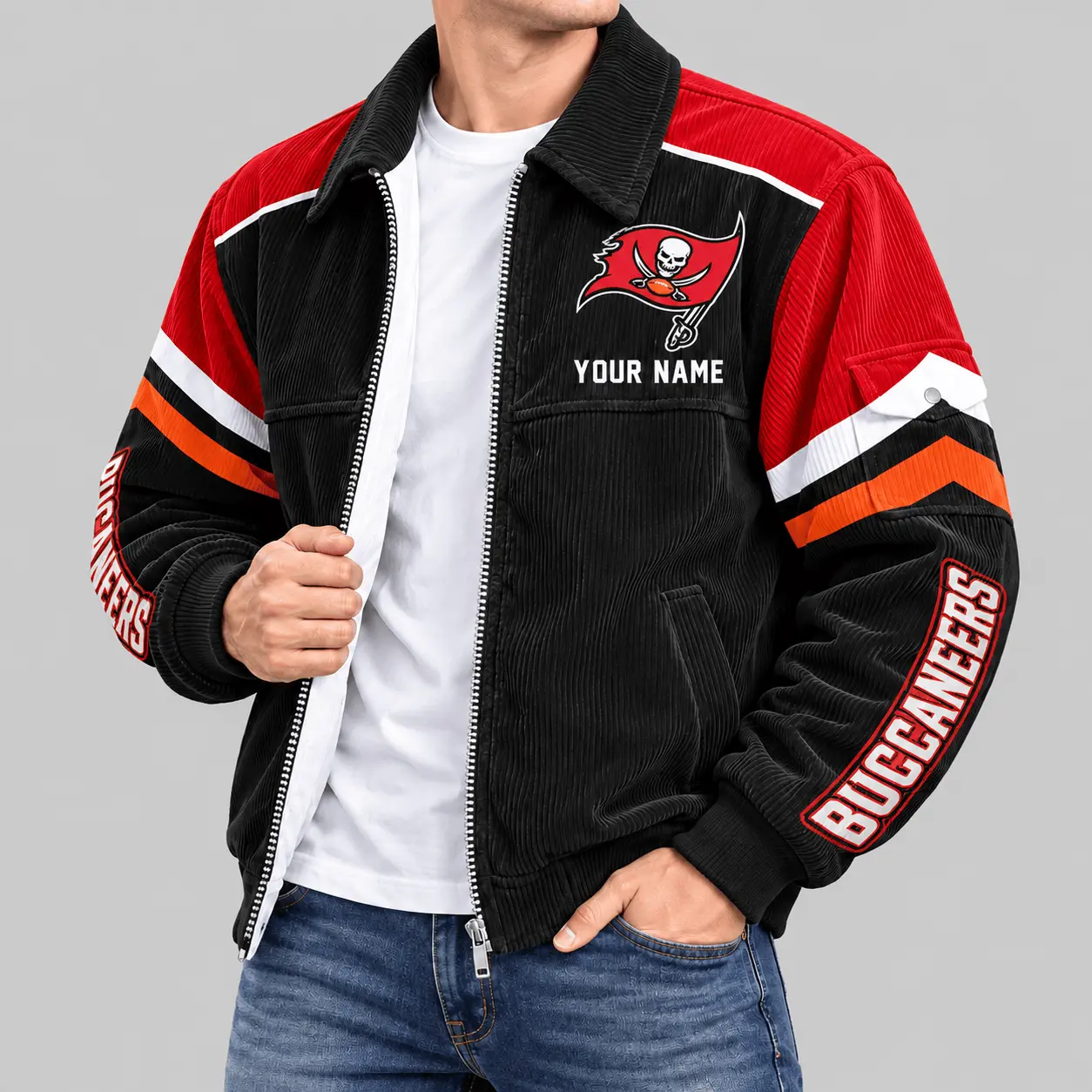 Tampa Bay Buccaneers | NFL Corduroy Collar Work Jacket