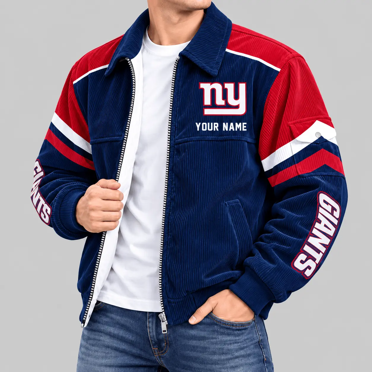 New York Giants | NFL Corduroy Collar Work Jacket