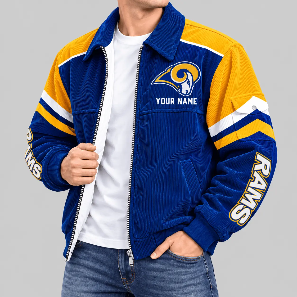 Los Angeles Rams | NFL Corduroy Collar Work Jacket