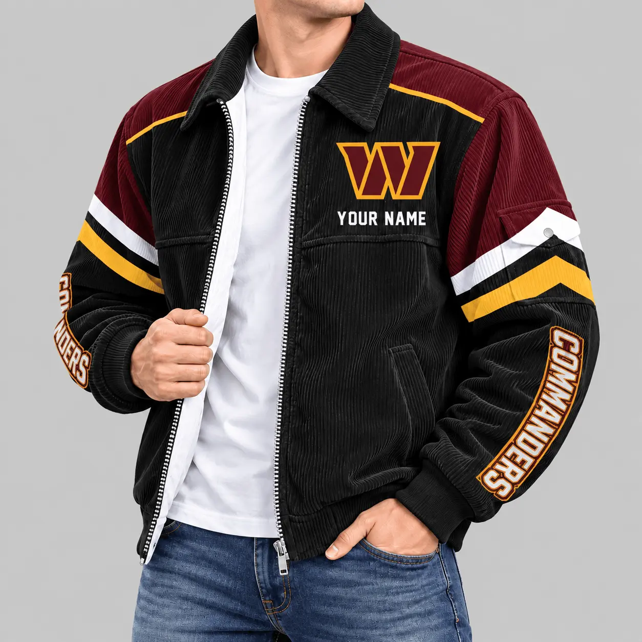 Washington Commanders | NFL Corduroy Collar Work Jacket