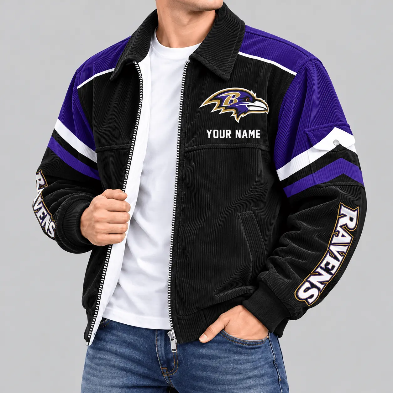Baltimore Ravens | NFL Corduroy Collar Work Jacket