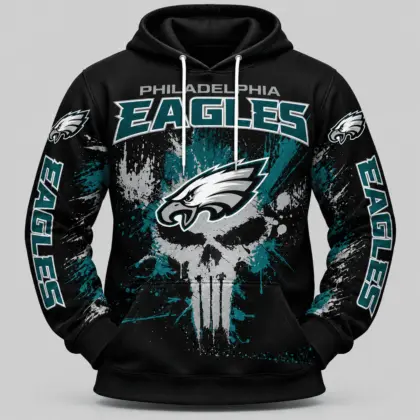 Philadelphia Eagles | NFL Skull Splatter Hoodie