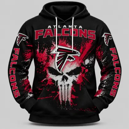 Atlanta Falcons | NFL Skull Splatter Hoodie