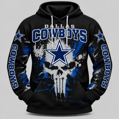 Dallas Cowboys | NFL Skull Splatter Hoodie