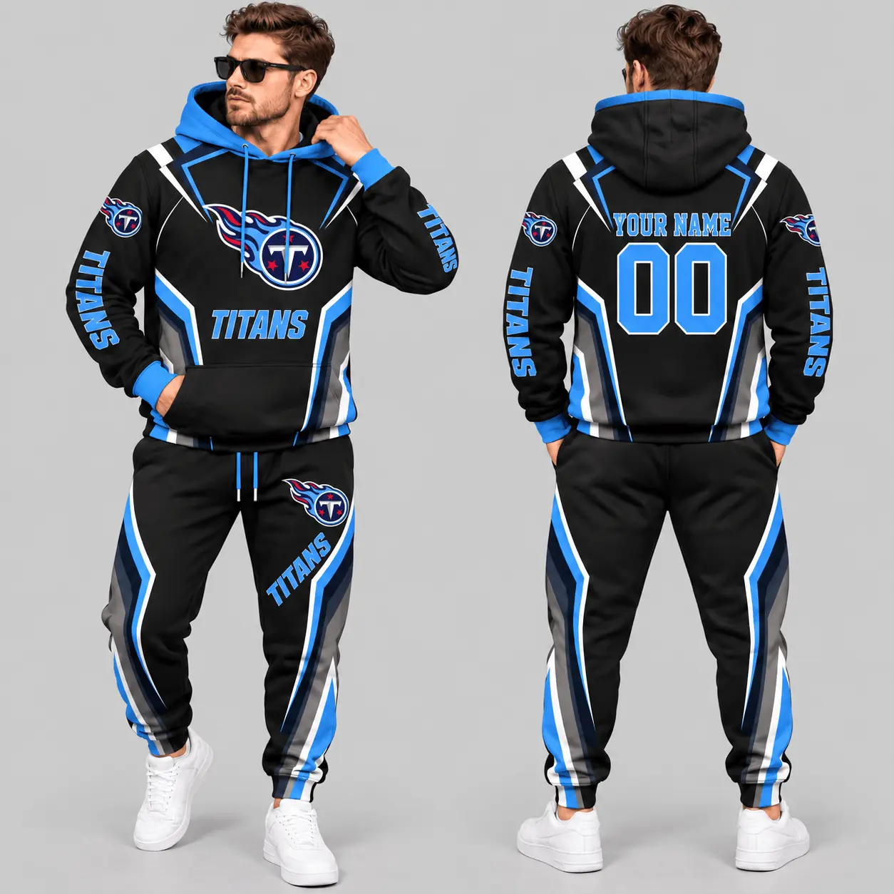 Tennessee Titans | NFL Gradient Stripe Tracksuit Set