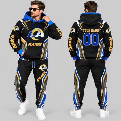 Los Angeles Rams | NFL Gradient Stripe Tracksuit Set