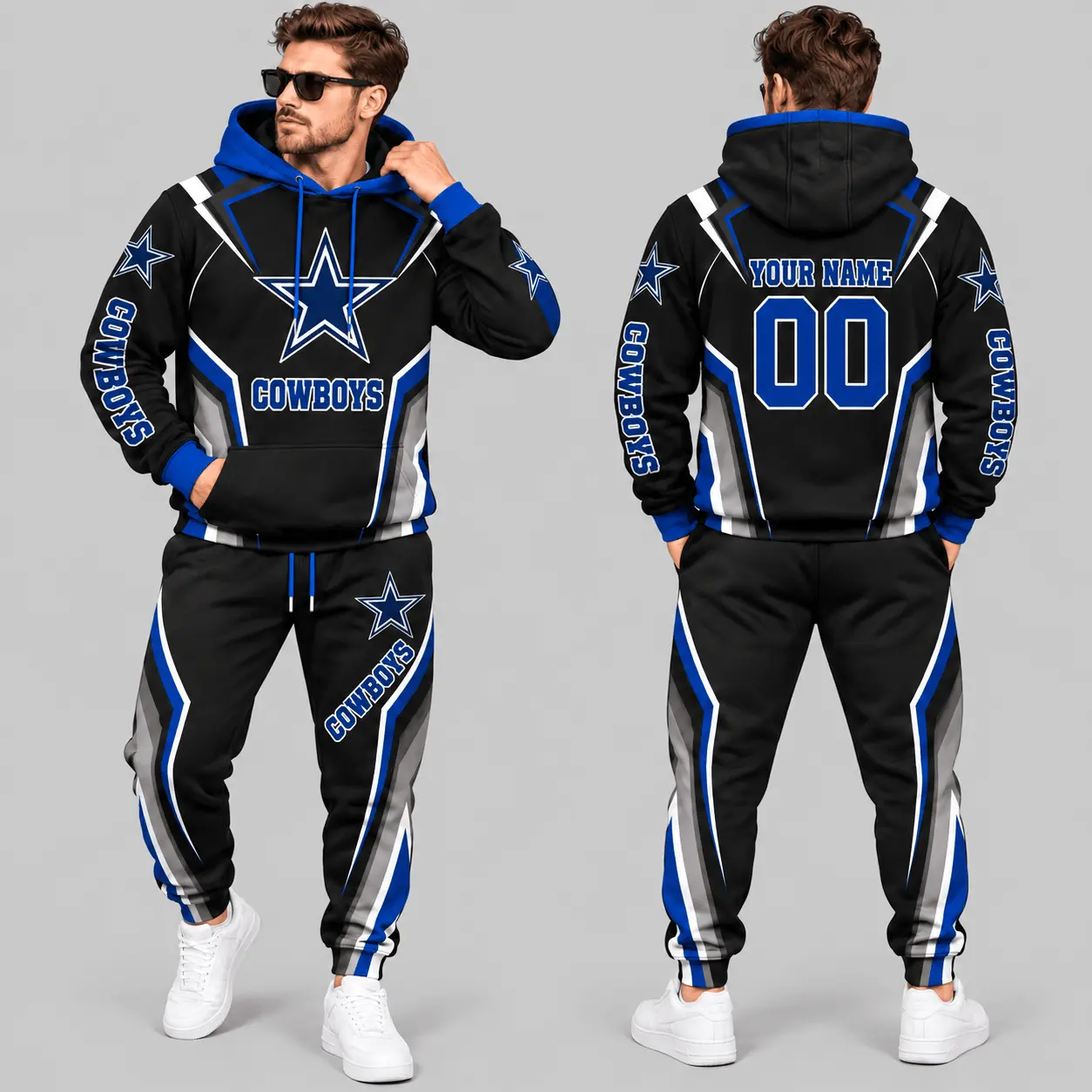 Dallas Cowboys | NFL Gradient Stripe Tracksuit Set