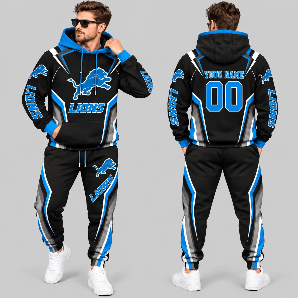 Detroit Lions | NFL Gradient Stripe Tracksuit Set