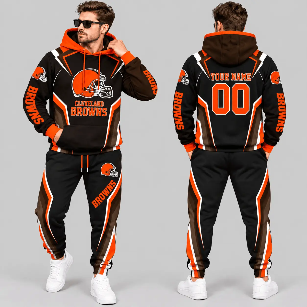 Cleveland Browns | NFL Gradient Stripe Tracksuit Set