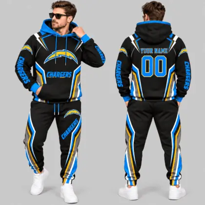 Los Angeles Chargers | NFL Gradient Stripe Tracksuit Set