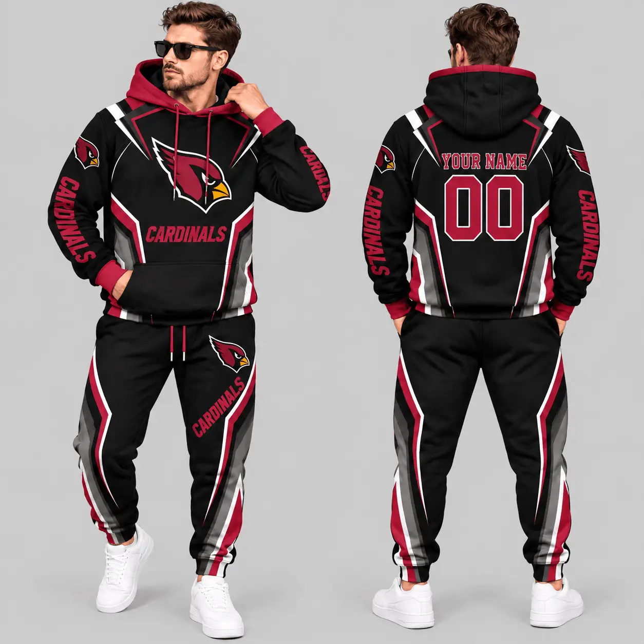 Arizona Cardinals | NFL Gradient Stripe Tracksuit Set