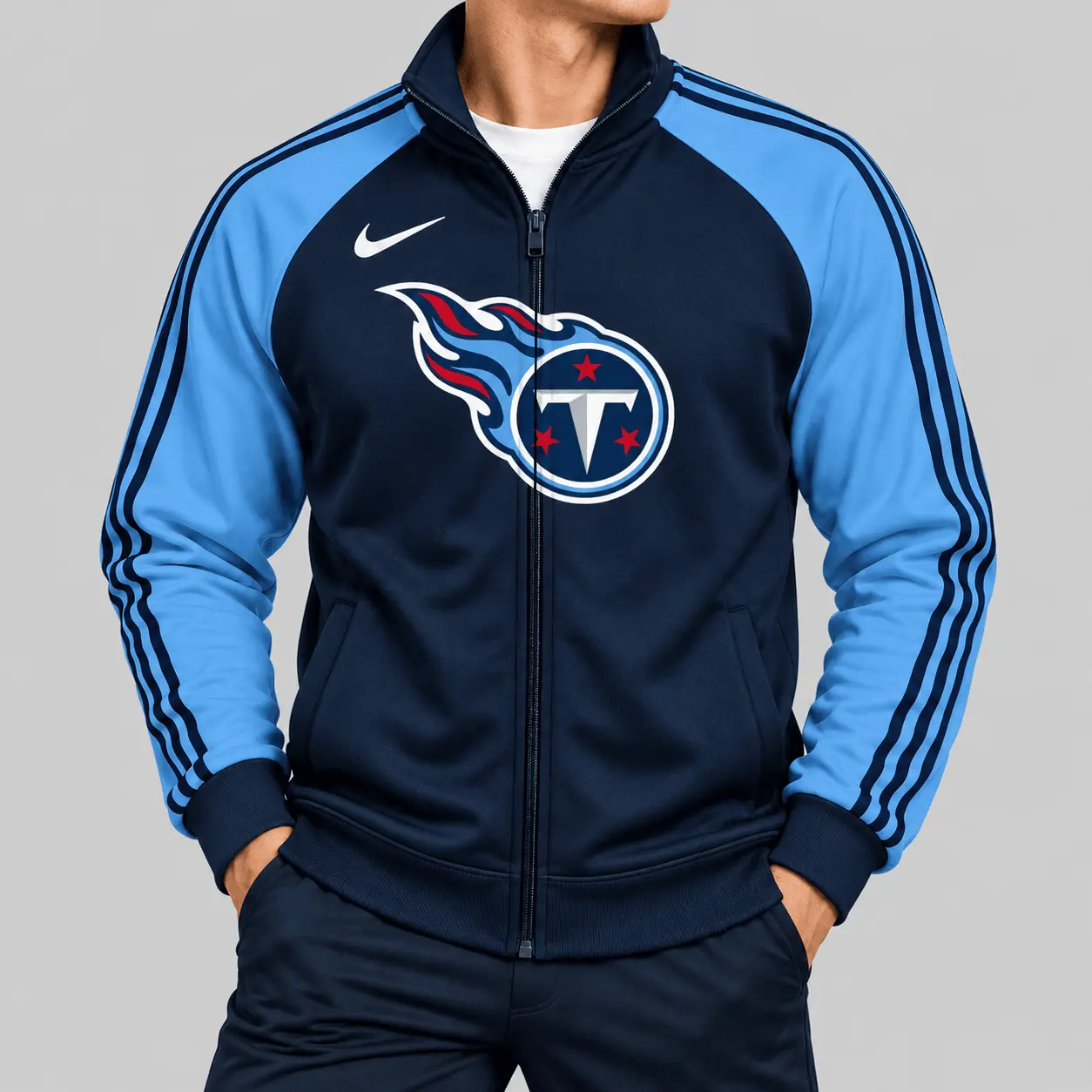Tennessee Titans | NFL Contrast Sleeve Full Zip Jacket