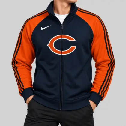 Chicago Bears | NFL Contrast Sleeve Full Zip Jacket